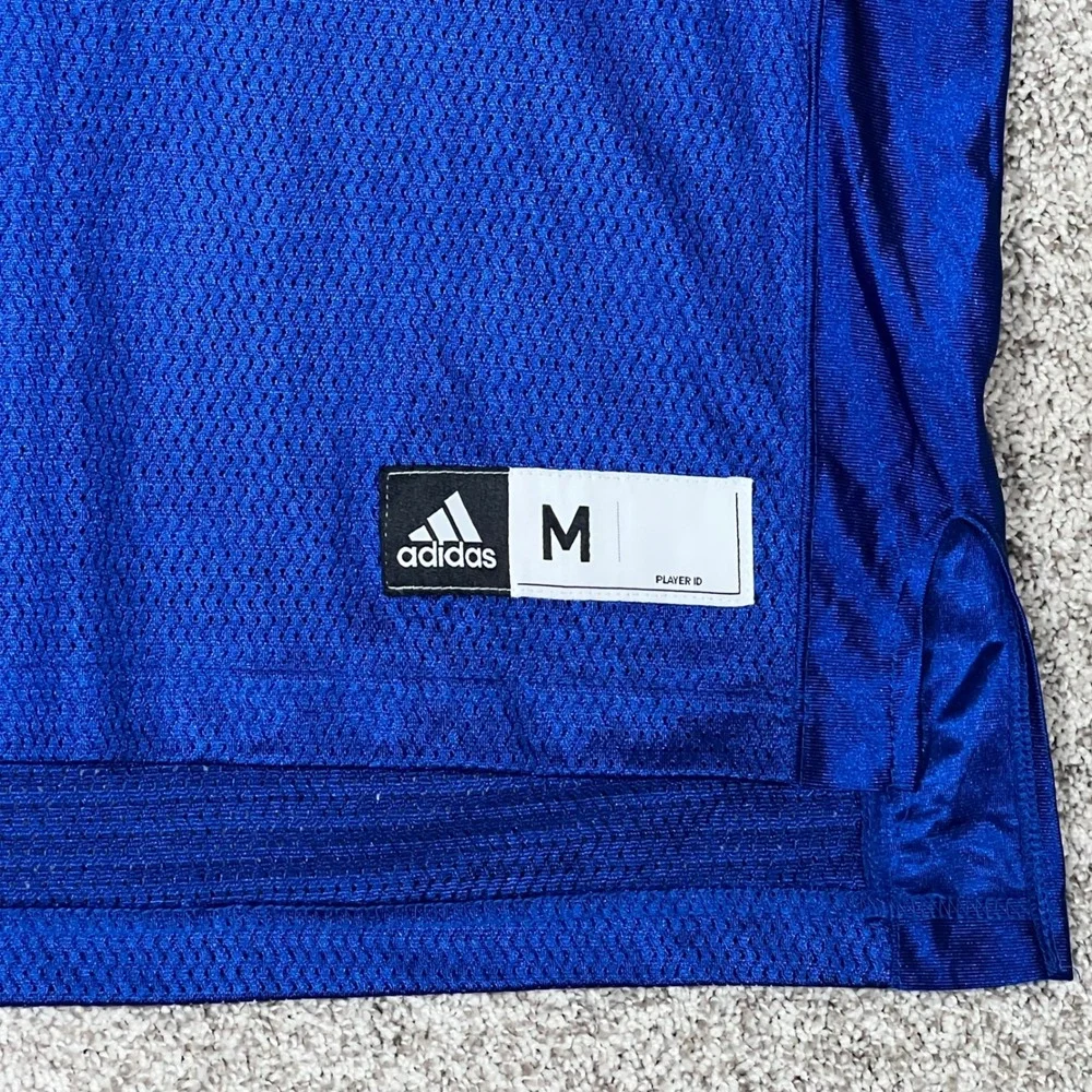 Adidas Kansas Jayhawks Basketball Jersey Number 91 Blue Mens Size Medium